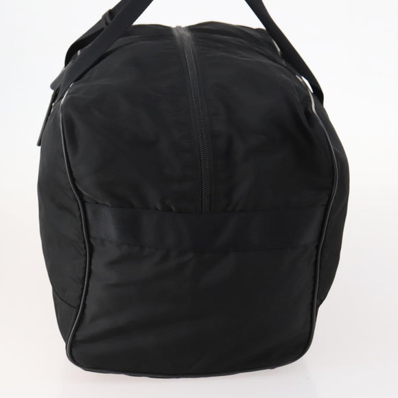PRADA Boston Bag Nylon Black Silver Auth bs33603