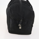 PRADA Boston Bag Nylon Black Silver Auth bs33603-4
