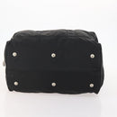 PRADA Boston Bag Nylon Black Silver Auth bs33603-5