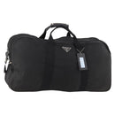 PRADA Boston Bag Nylon Black Silver Auth bs33605-1