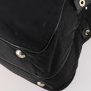 PRADA Boston Bag Nylon Black Silver Auth bs33605-16