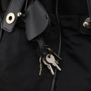 PRADA Boston Bag Nylon Black Silver Auth bs33605-9