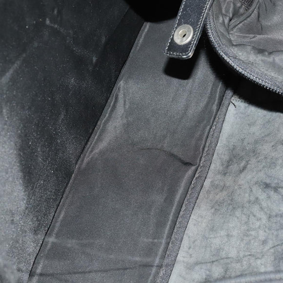 PRADA Boston Bag Nylon Black Silver Auth bs33605