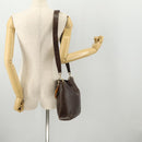 GUCCI Bamboo Hand Bag Leather 2way Brown Gold 001 3444 1638 Auth bs33606-23