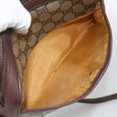 GUCCI GG Supreme Web Sherry Line Bag PVC Beige Gold 89 02 055 Auth bs33607-20