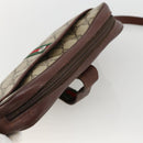 GUCCI GG Supreme Web Sherry Line Bag PVC Beige Gold 89 02 055 Auth bs33607-6