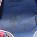 GUCCI GG Supreme Sherry Line Tote Bag PVC Navy Gold 120 02 003 Auth bs33609-10
