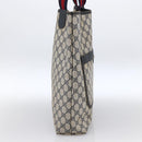 GUCCI GG Supreme Sherry Line Tote Bag PVC Navy Gold 120 02 003 Auth bs33609-3