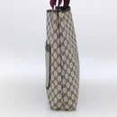 GUCCI GG Supreme Sherry Line Tote Bag PVC Navy Gold 120 02 003 Auth bs33609-4