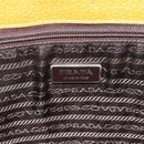PRADA Hand Bag Canvas Beige Silver Auth bs33611-18