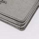 PRADA Schoudertas met kettingband Saffiano leer Zilver Auth bs33612-15