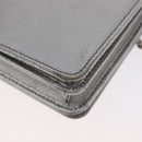 PRADA Schoudertas met kettingband Saffiano leer Zilver Auth bs33612-17