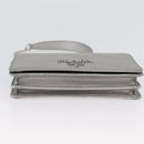 PRADA Schoudertas met kettingband Saffiano leer Zilver Auth bs33612-5