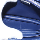 PRADA Umhängetasche Leder Blau Silber Auth bs33613-10