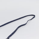 PRADA Umhängetasche Leder Blau Silber Auth bs33613-14