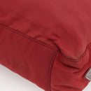 PRADA Hand Bag Nylon Red Silver Auth bs33614-12