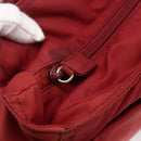 PRADA Hand Bag Nylon Red Silver Auth bs33614-15