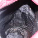 PRADA Hand Bag Nylon Red Silver Auth bs33614-19