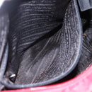 PRADA Hand Bag Nylon Red Silver Auth bs33614-21