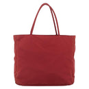PRADA Hand Bag Nylon Red Silver Auth bs33614-3