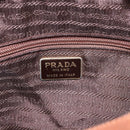 PRADA Chain Shoulder Bag Nylon Brown Gold Auth bs33615-18
