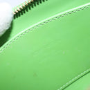 LOUIS VUITTON Monogram Vernis Trousse cosmetics Pouch Green M93649 Auth bs33617-15