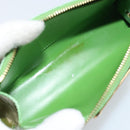 LOUIS VUITTON Monogram Vernis Trousse cosmetics Pouch Green M93649 Auth bs33617-16