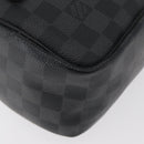LOUIS VUITTON Damier Graphite Toilet Pouch Clutch Bag N47625 LV Auth bs33619-10