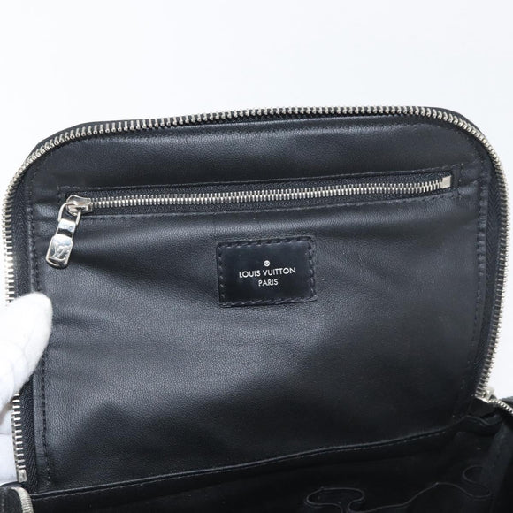 LOUIS VUITTON Damier Graphite Toilet Pouch Clutch Bag N47625 LV Auth bs33619