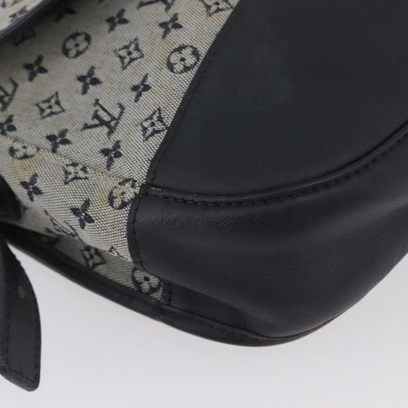 LOUIS VUITTON Monogram Mini Belanger Shoulder Bag Blue M92670 LV Auth bs33620