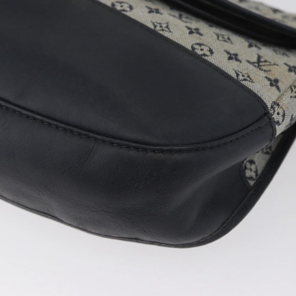LOUIS VUITTON Monogram Mini Belanger Shoulder Bag Blue M92670 LV Auth bs33620