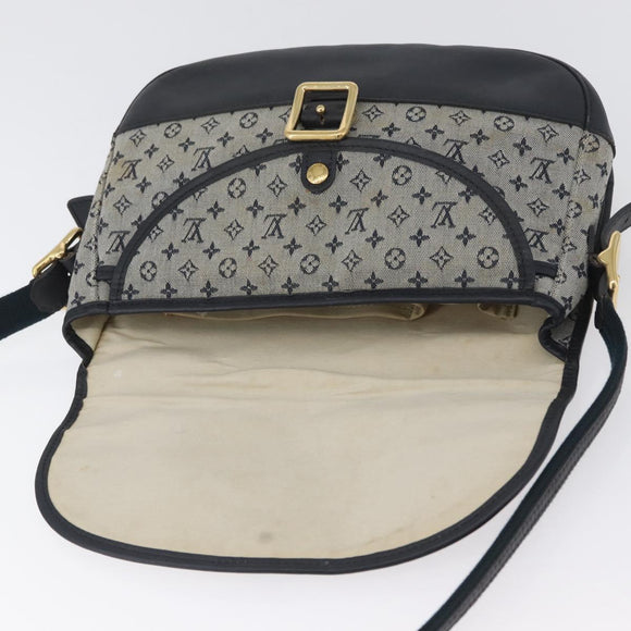 LOUIS VUITTON Monogram Mini Belanger Shoulder Bag Blue M92670 LV Auth bs33620
