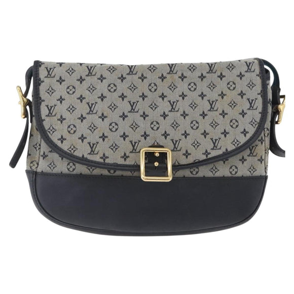 LOUIS VUITTON Monogram Mini Belanger Shoulder Bag Blue M92670 LV Auth bs33620