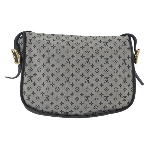 LOUIS VUITTON Monogram Mini Belanger Shoulder Bag Blue M92670 LV Auth bs33620