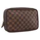 LOUIS VUITTON Damier Ebene Trousse Toilette Clutch Bag N47623 LV Auth bs33621-1