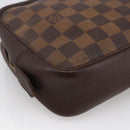 LOUIS VUITTON Damier Ebene Trousse Toilette Clutch Bag N47623 LV Auth bs33621-16