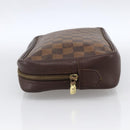LOUIS VUITTON Damier Ebene Trousse Toilette Clutch Bag N47623 LV Auth bs33621-3