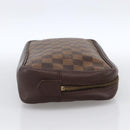 LOUIS VUITTON Damier Ebene Trousse Toilette Clutch Bag N47623 LV Auth bs33621-4