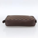 LOUIS VUITTON Damier Ebene Trousse Toilette Clutch Bag N47623 LV Auth bs33621-6