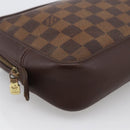 LOUIS VUITTON Damier Ebene Trousse Toilette Clutch Bag N47623 LV Auth bs33621-14