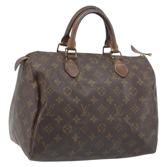 LOUIS VUITTON Monogram Speedy 30 Hand Bag M41526 LV Auth bs33625