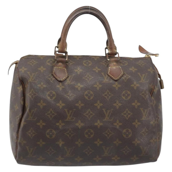 LOUIS VUITTON Monogram Speedy 30 Hand Bag M41526 LV Auth bs33625