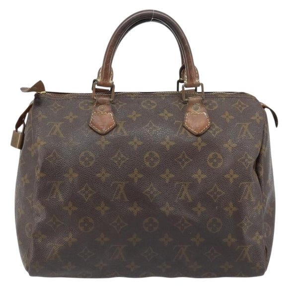 LOUIS VUITTON Monogram Speedy 30 Hand Bag M41526 LV Auth bs33625