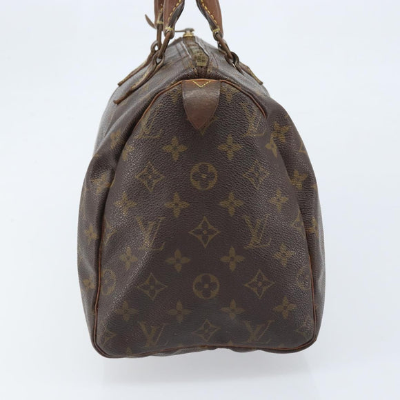 LOUIS VUITTON Monogram Speedy 30 Hand Bag M41526 LV Auth bs33625