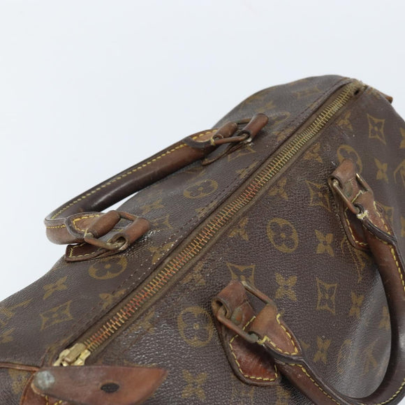LOUIS VUITTON Monogram Speedy 30 Hand Bag M41526 LV Auth bs33625