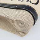 Chloe Woody Mini Hand Bag Canvas Beige Auth bs33627-18