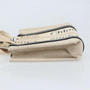 Chloe Woody Mini Hand Bag Canvas Beige Auth bs33627-4