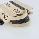Chloe Woody Mini Hand Bag Canvas Beige Auth bs33627-7