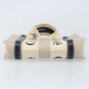 Chloe Woody Mini Hand Bag Canvas Beige Auth bs33627-5