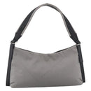 Salvatore Ferragamo Shoulder Bag Nylon Gray Silver Auth bs33629-2
